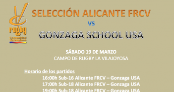 SELECCIÓN ALICANTE FRCV – GONZAGA SCHOOL USA